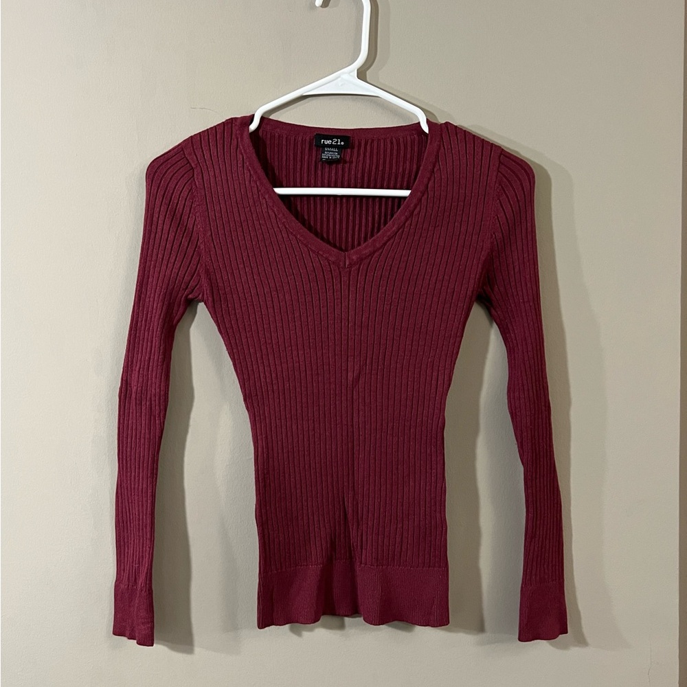 Ribbed sweater